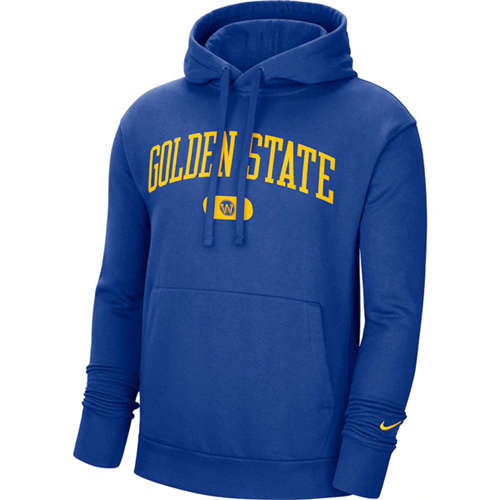 Golden State Warriors 2021 Blue Heritage Essential Pullover Hoodie
